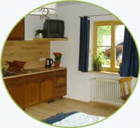 Küchenzeile im 2-Bettzimmer